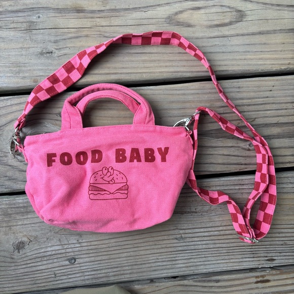 Lazy Oaf Handbags - Lazy Oaf Pink 'Food Baby' Bag